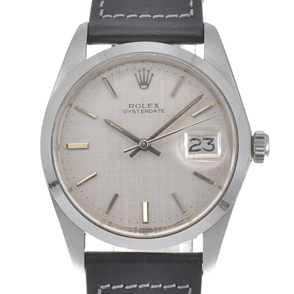 ROLEX Oyster Date 6694 vintage Cal.1225 Silver Dial Hand Winding Men's
 Watch J#142394