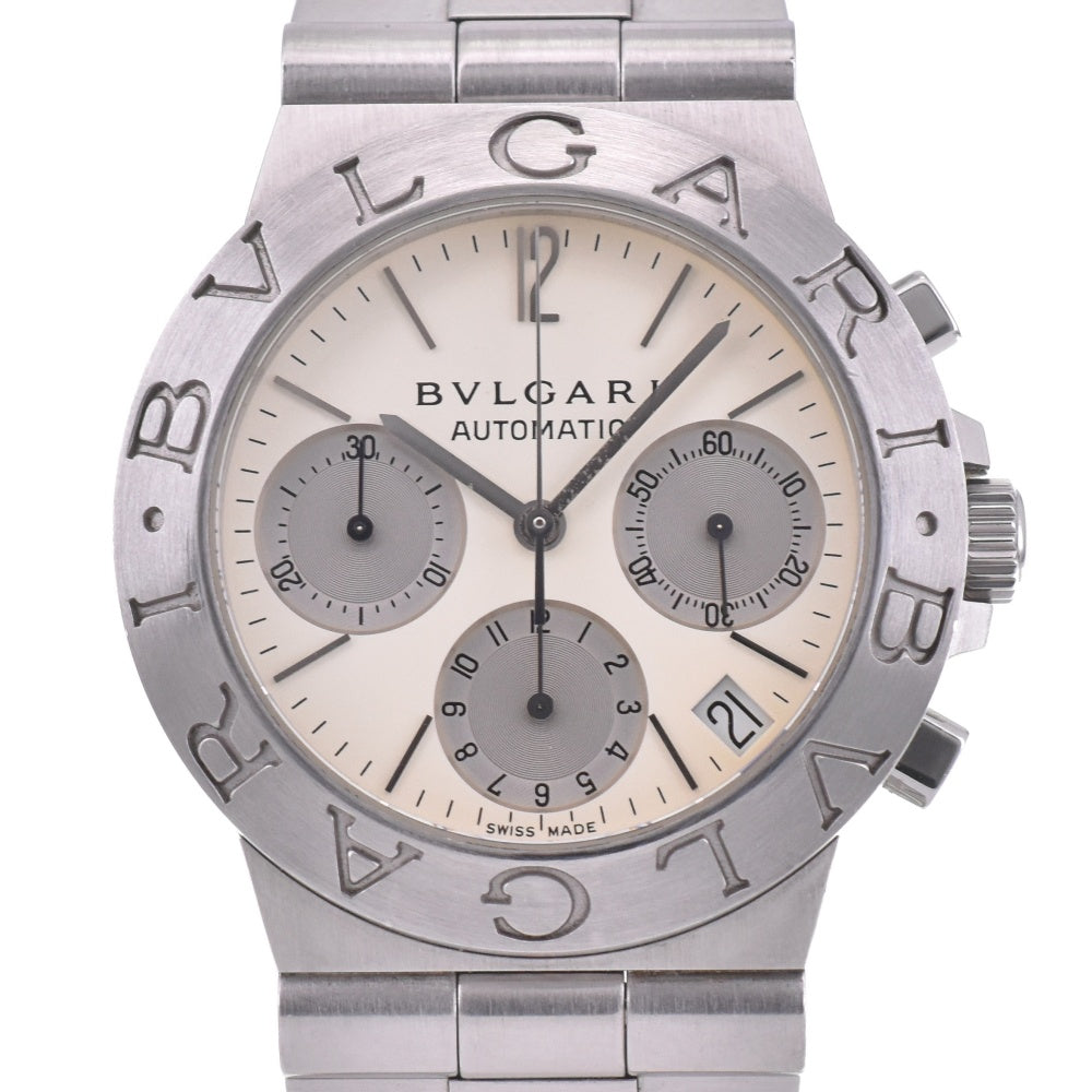 BVLGARI Diagono Sports CH35S AUTO Chronograph Date Silver Dial Automatic Men's
 Watch M#142395
