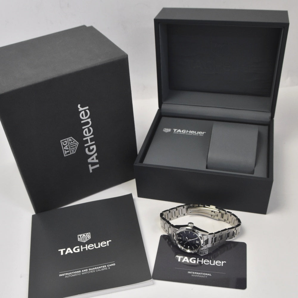 with paper TAG HEUER Carrera Caliber 9 WBN2411.BA0621 Date blue Dial Automatic Ladies
 Watch H#142412