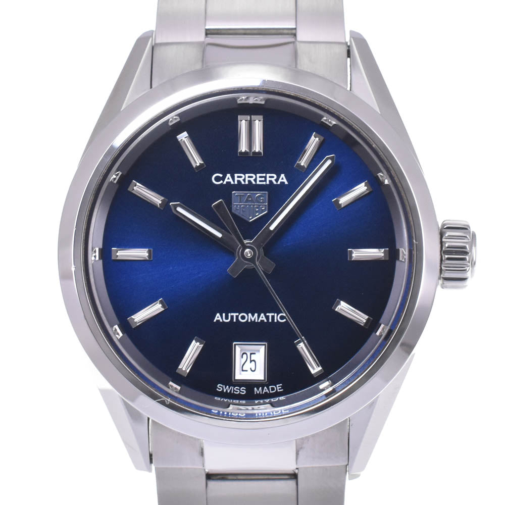 with paper TAG HEUER Carrera Caliber 9 WBN2411.BA0621 Date blue Dial Automatic Ladies
 Watch H#142412