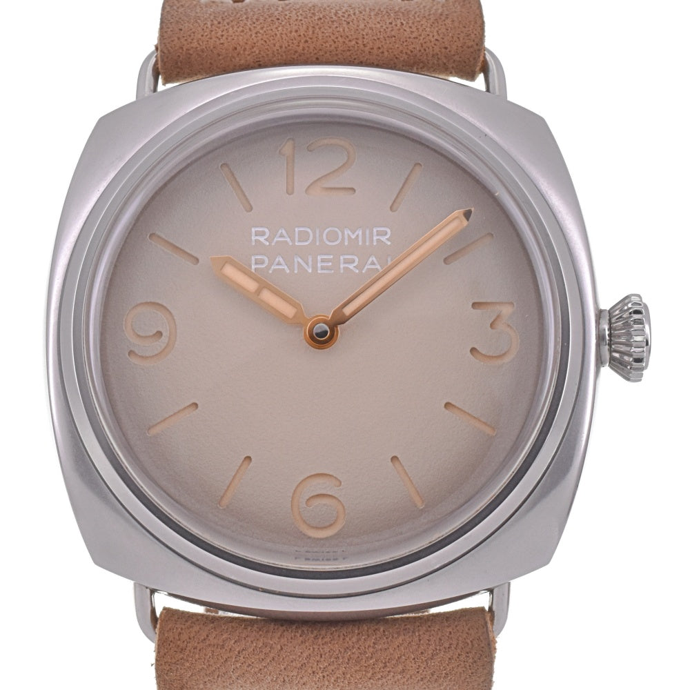 with paper PANERAI Radiomir Tre Giorni PAM01350 beige Dial Hand Winding Men's
 Watch G#142413