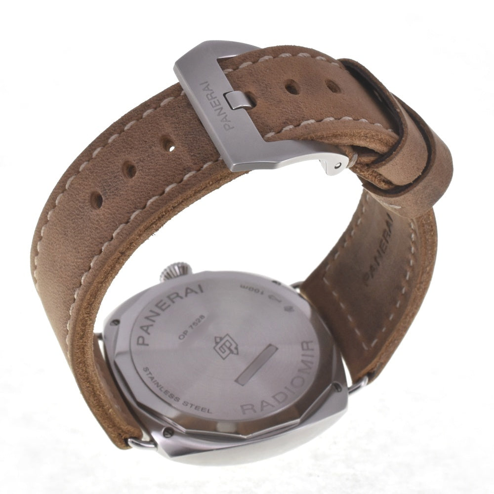 with paper PANERAI Radiomir Tre Giorni PAM01350 beige Dial Hand Winding Men's
 Watch G#142413