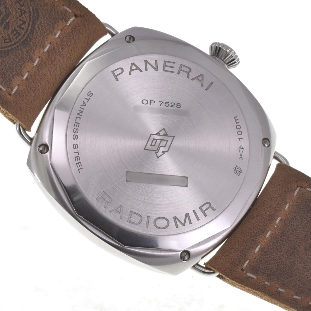 with paper PANERAI Radiomir Tre Giorni PAM01350 beige Dial Hand Winding Men's
 Watch G#142413
