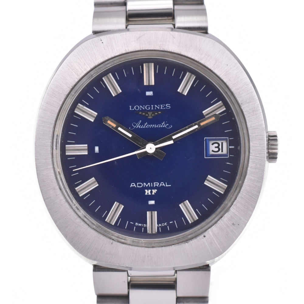 LONGINES Admiral HF Date Stainless Steel blue Dial Automatic Men's
 Watch K#142417