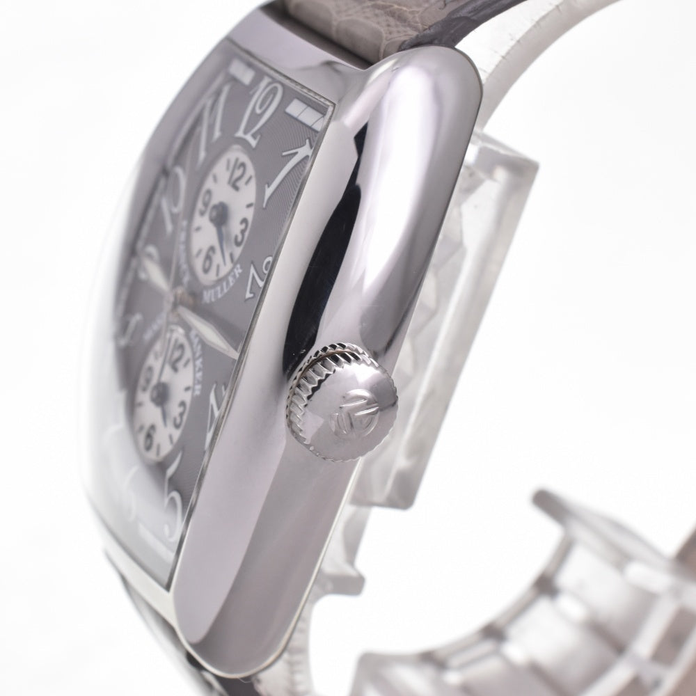 FRANCK MULLER Tono Curvex Master Bunker 5850MB AC 3 time zone date Silver gray Dial Automatic Men's
 Watch H#142426