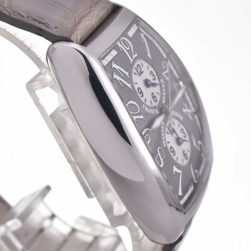 FRANCK MULLER Tono Curvex Master Bunker 5850MB AC 3 time zone date Silver gray Dial Automatic Men's
 Watch H#142426