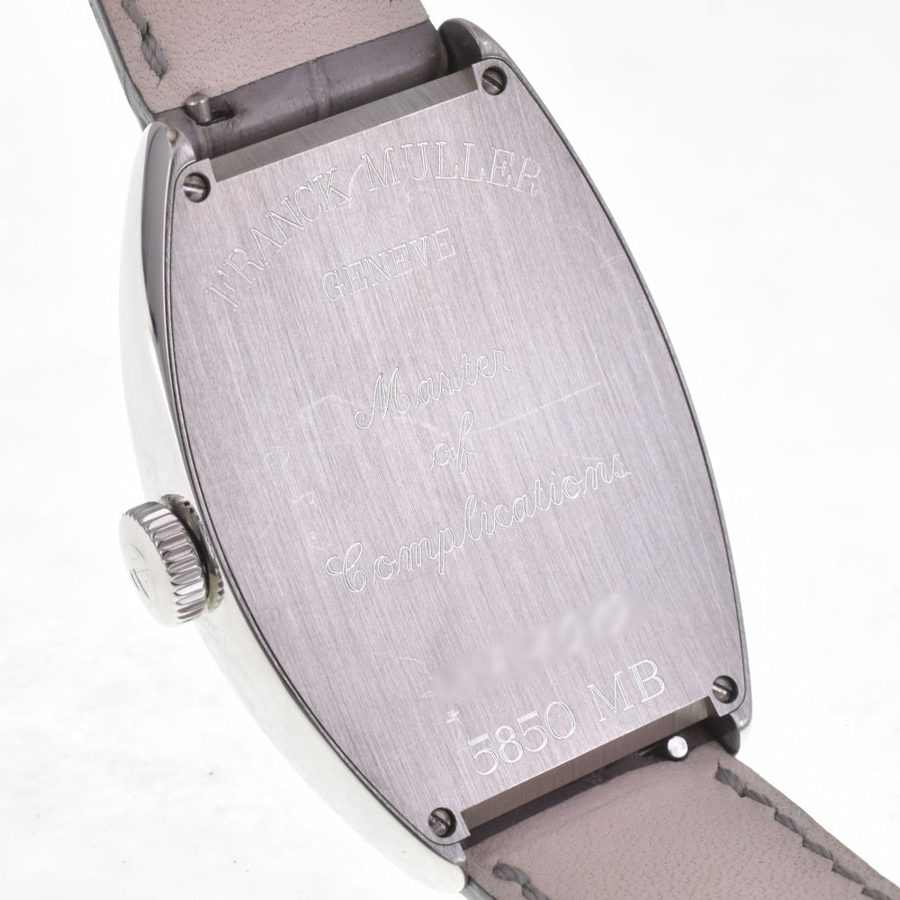 FRANCK MULLER Tono Curvex Master Bunker 5850MB AC 3 time zone date Silver gray Dial Automatic Men's
 Watch H#142426