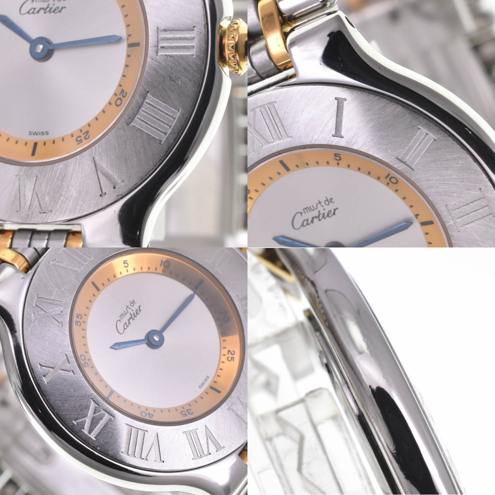 CARTIER Must21 Vantian W10074F4/1330 Silver Dial Quartz Unisex
 Watch H#142427