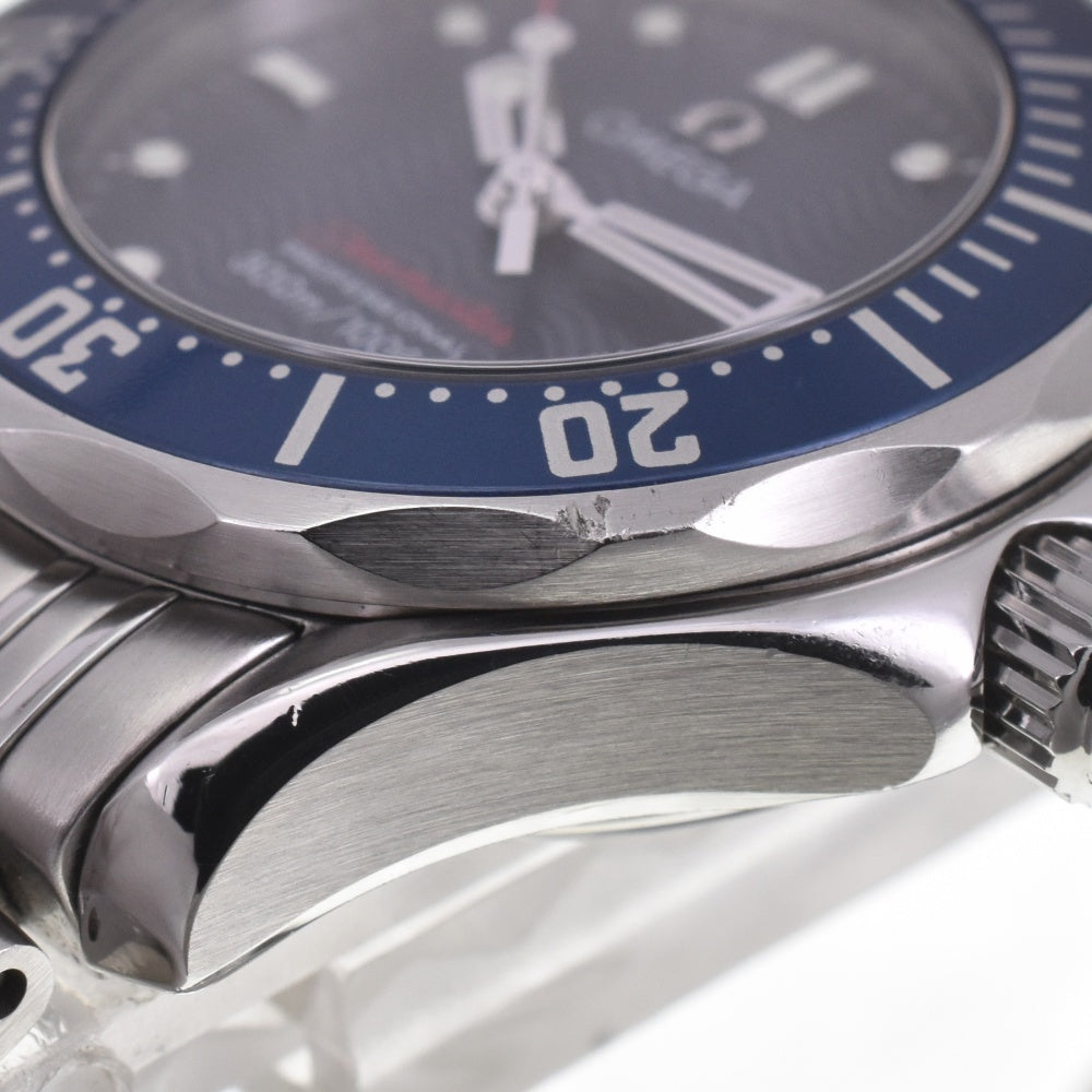 with paper OMEGA Seamaster Professional 300 m 2224.80 Date blue Dial Quartz Ladies
 Watch H#142428