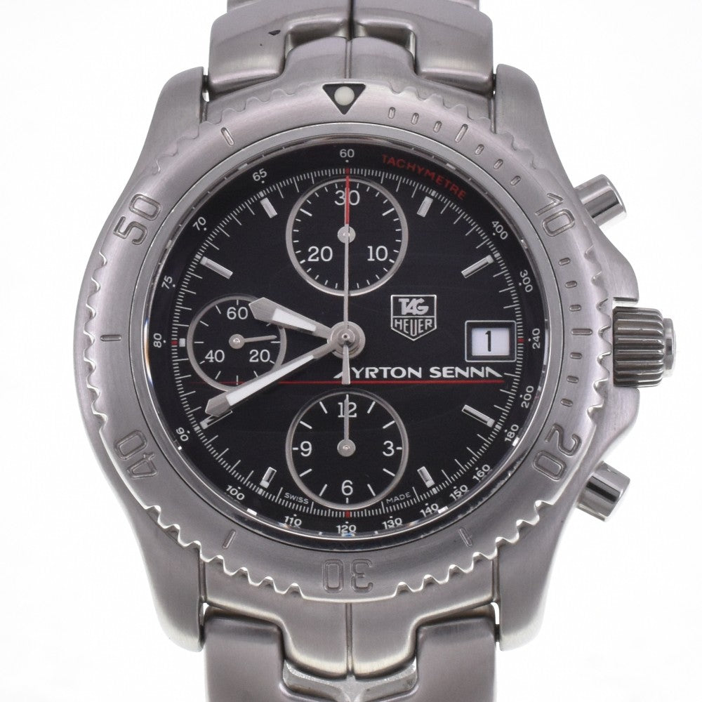 TAG HEUER Link Ayrton Senna limited model CT2114.BA0550 Chronograph Date black Dial Automatic Men's
 Watch H#142430