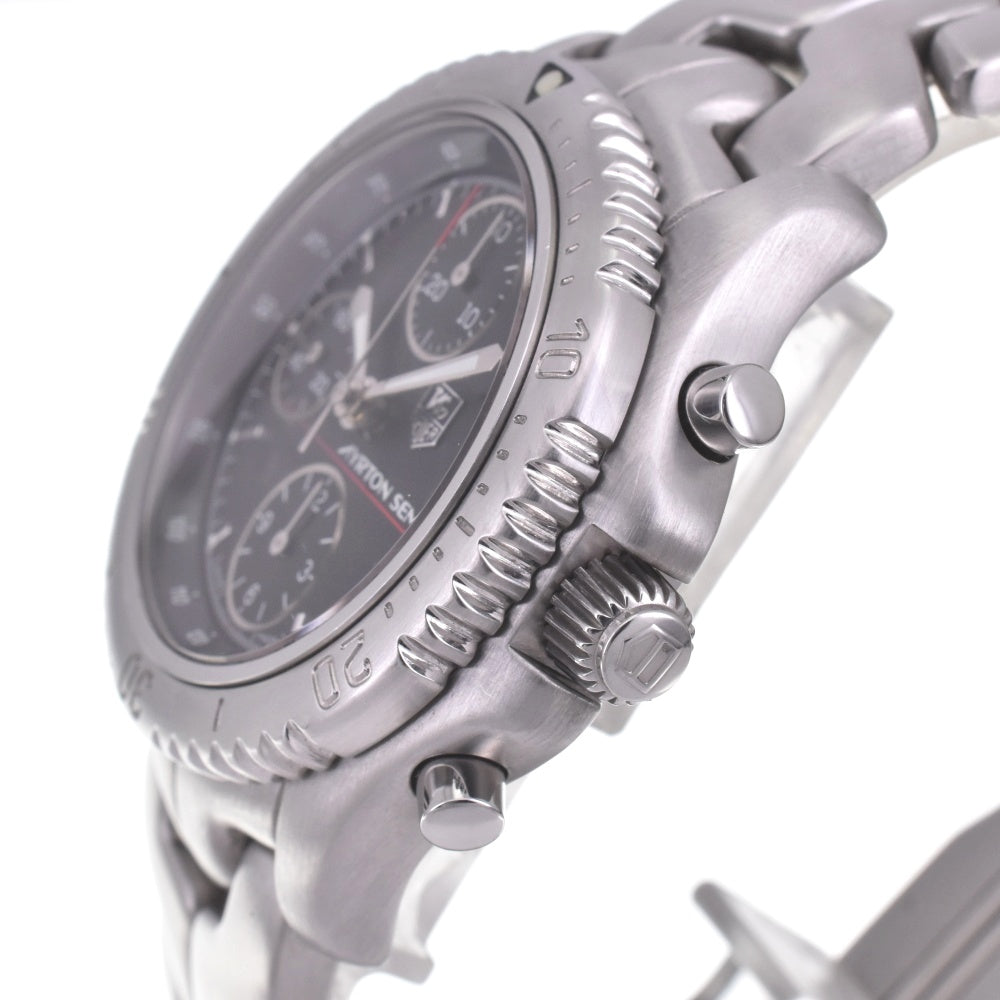 TAG HEUER Link Ayrton Senna limited model CT2114.BA0550 Chronograph Date black Dial Automatic Men's
 Watch H#142432