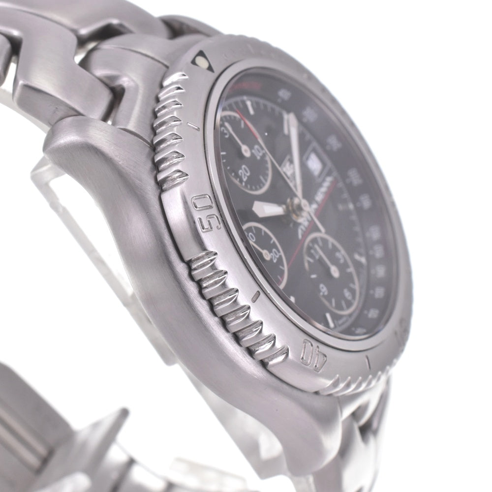 TAG HEUER Link Ayrton Senna limited model CT2114.BA0550 Chronograph Date black Dial Automatic Men's
 Watch H#142432
