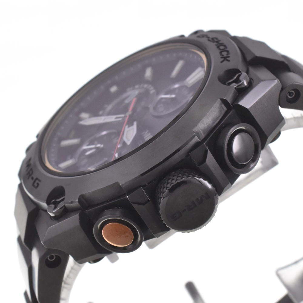 with paper CASIO G-SHOCK MR-G MRG-B1000B-1AJR black Dial Radio Sync Solar Men's
 Watch H#142438