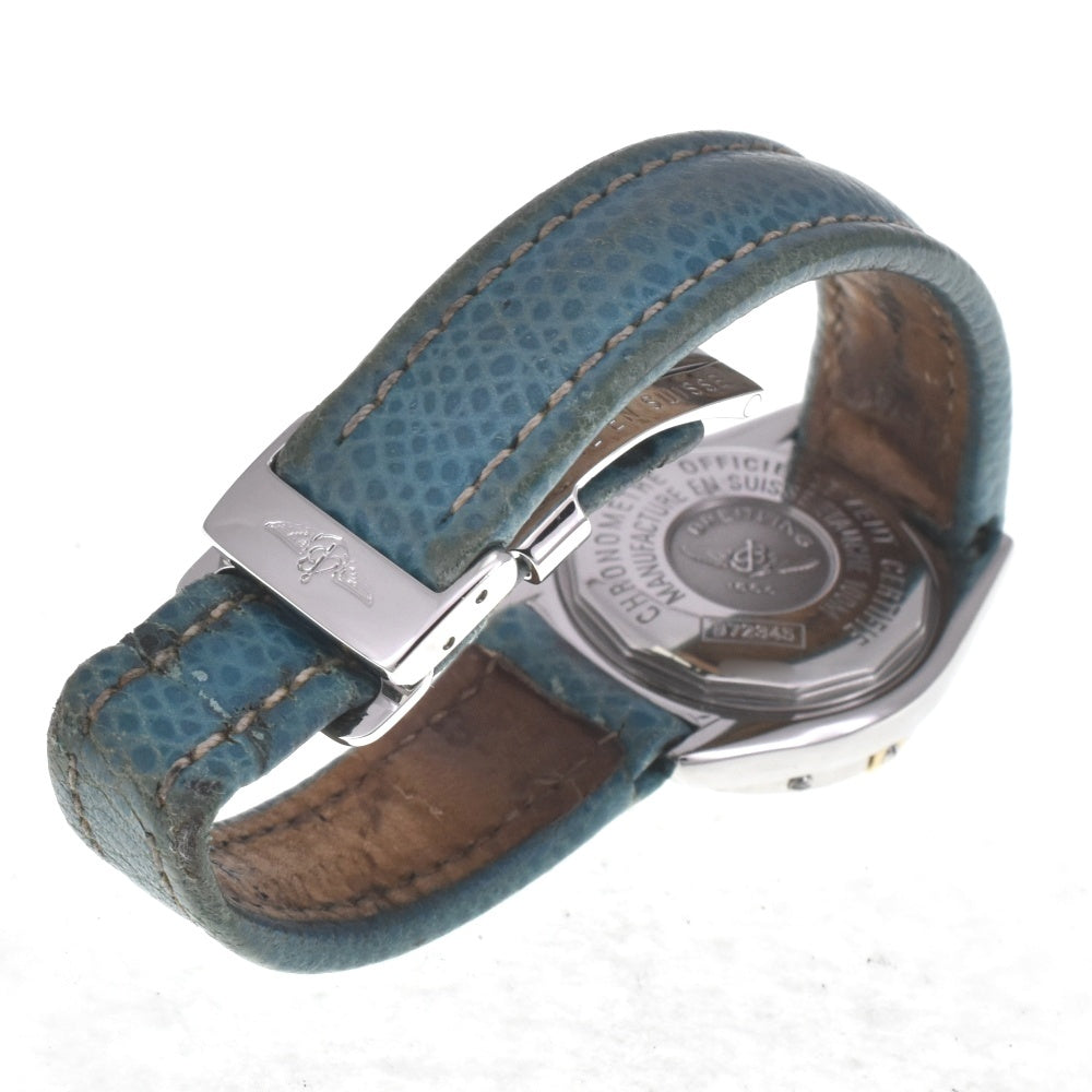 BREITLING Calistino B72345 Date Blue shell Dial Quartz Ladies
 Watch H#142445