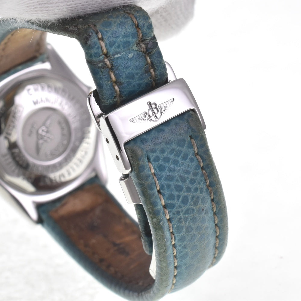 BREITLING Calistino B72345 Date Blue shell Dial Quartz Ladies
 Watch H#142445