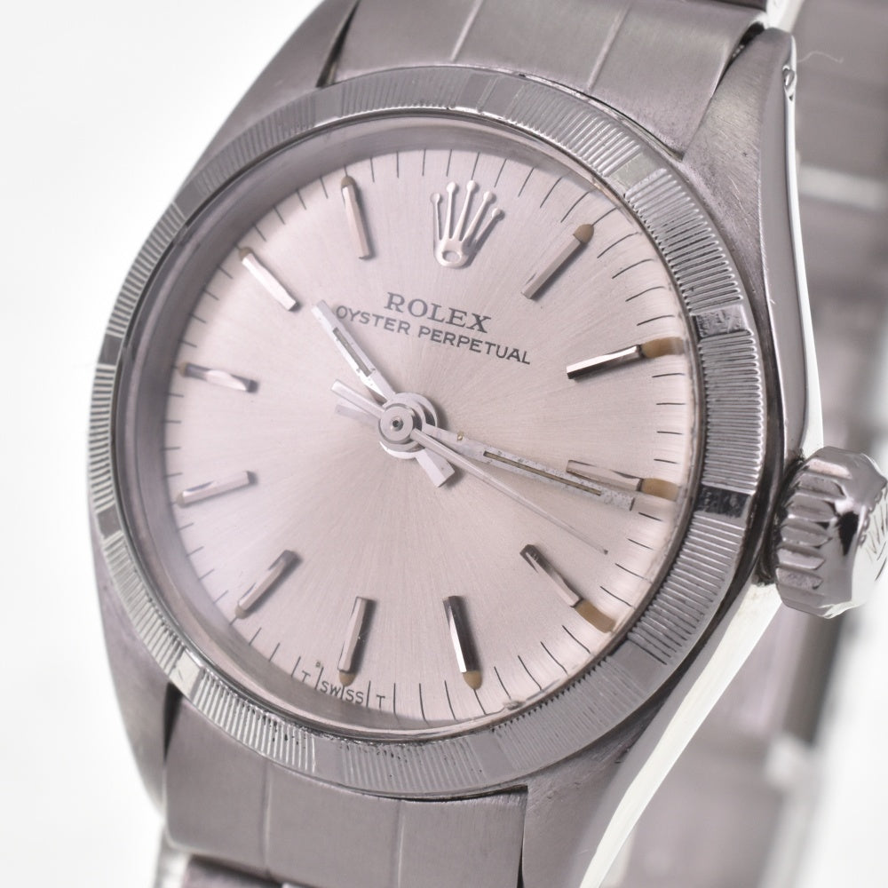 ROLEX Oyster perpetual 6623 vintage Circa 1970 Cal.1161 Silver Dial Automatic Ladies
 Watch I#142451