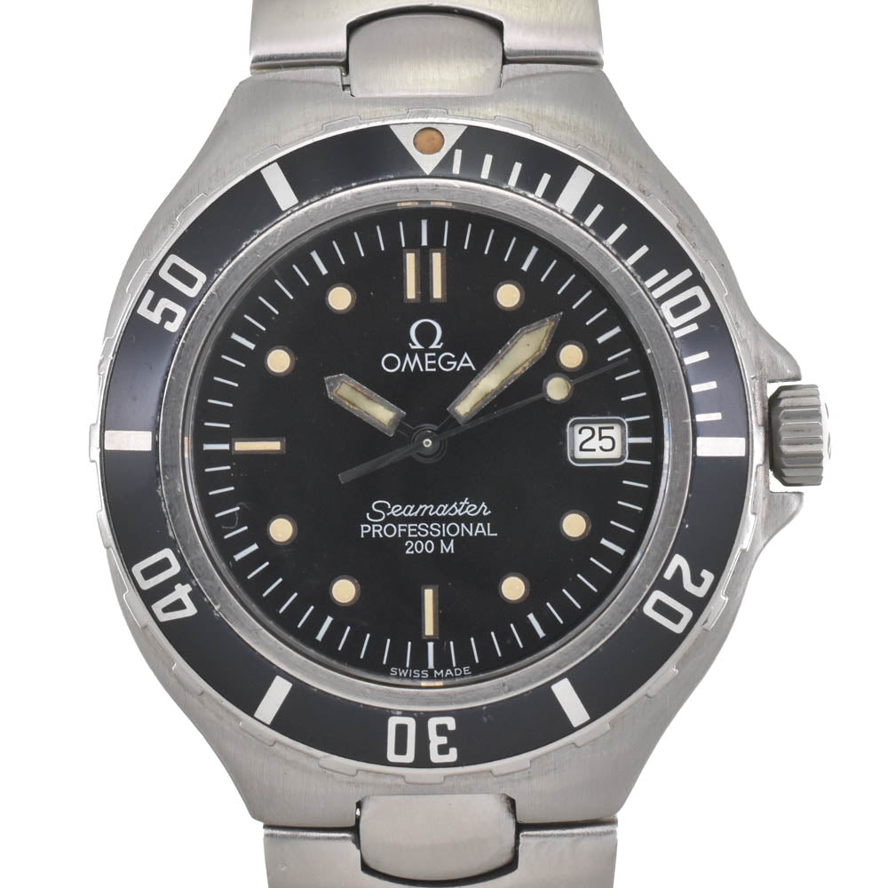 OMEGA Seamaster Professional 200M 396.1052 Date black Dial Quartz Men's
 Watch J#142455