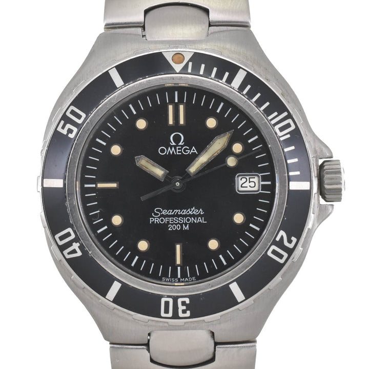 OMEGA Seamaster Professional 200M 396.1052 Date black Dial Quartz Men's
 Watch J#142455