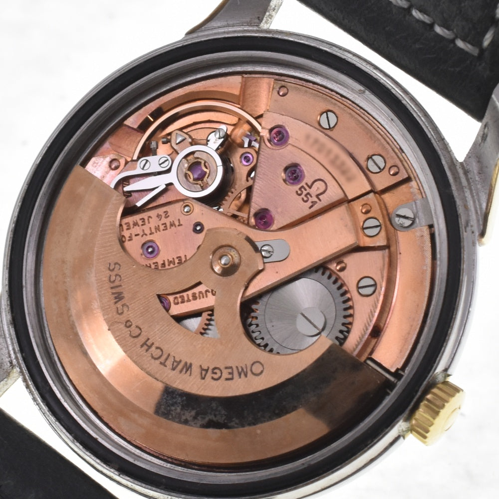 OMEGA Constellation Turler W-name 14381 vintage Cal.551 Gold Cap Silver Dial Automatic Men's
 Watch Z#142457