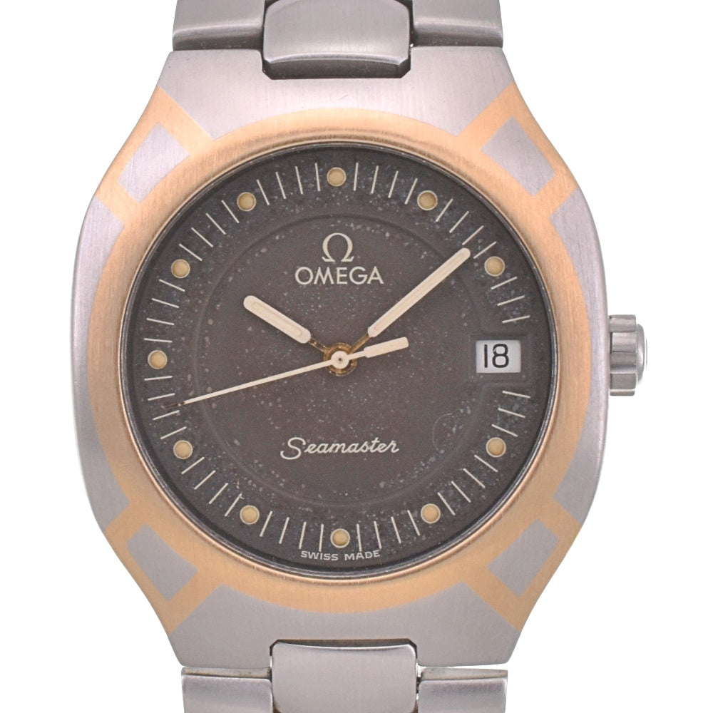 OMEGA Seamaster Polaris Date Stainless Steel / K18YG gray Dial Quartz Men's
 Watch I#142466