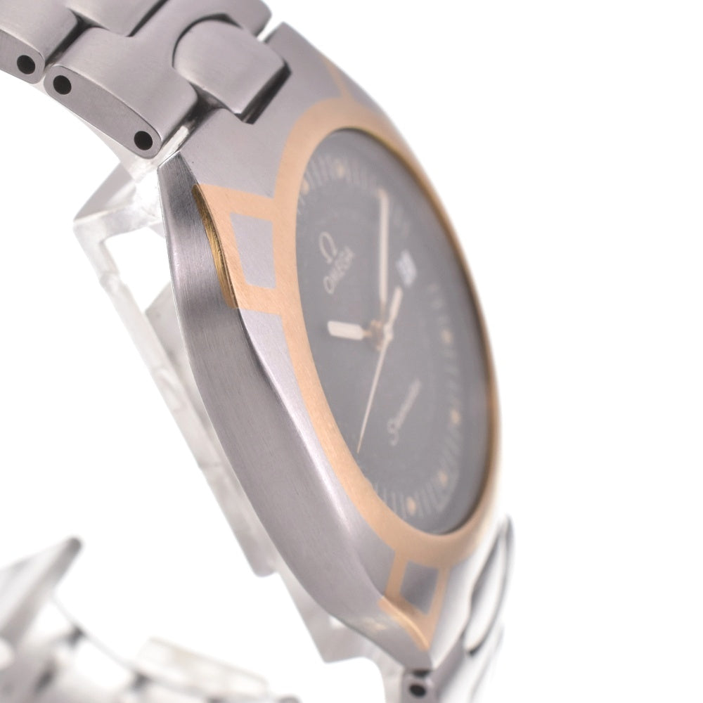 OMEGA Seamaster Polaris Date Stainless Steel / K18YG gray Dial Quartz Men's
 Watch I#142466