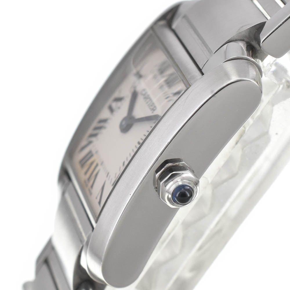 CARTIER Tank francaise SM W51008Q3 Ivory Dial Quartz Ladies
 Watch J#142467