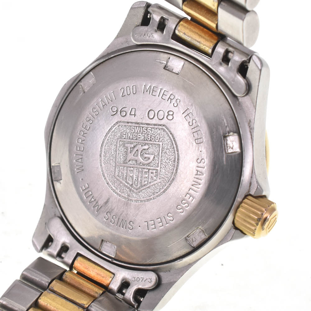 TAG HEUER 2000 964.008 Professional 200 m gold Dial Quartz Ladies
 Watch I#142470