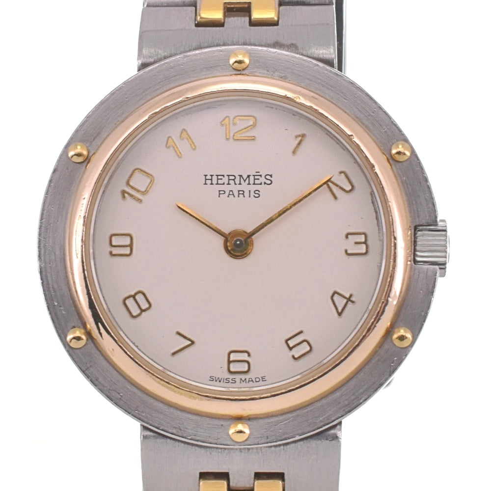 HERMES Olympia Stainless Steel/Gold Plated Ivory Dial Quartz Ladies
 Watch I#142473