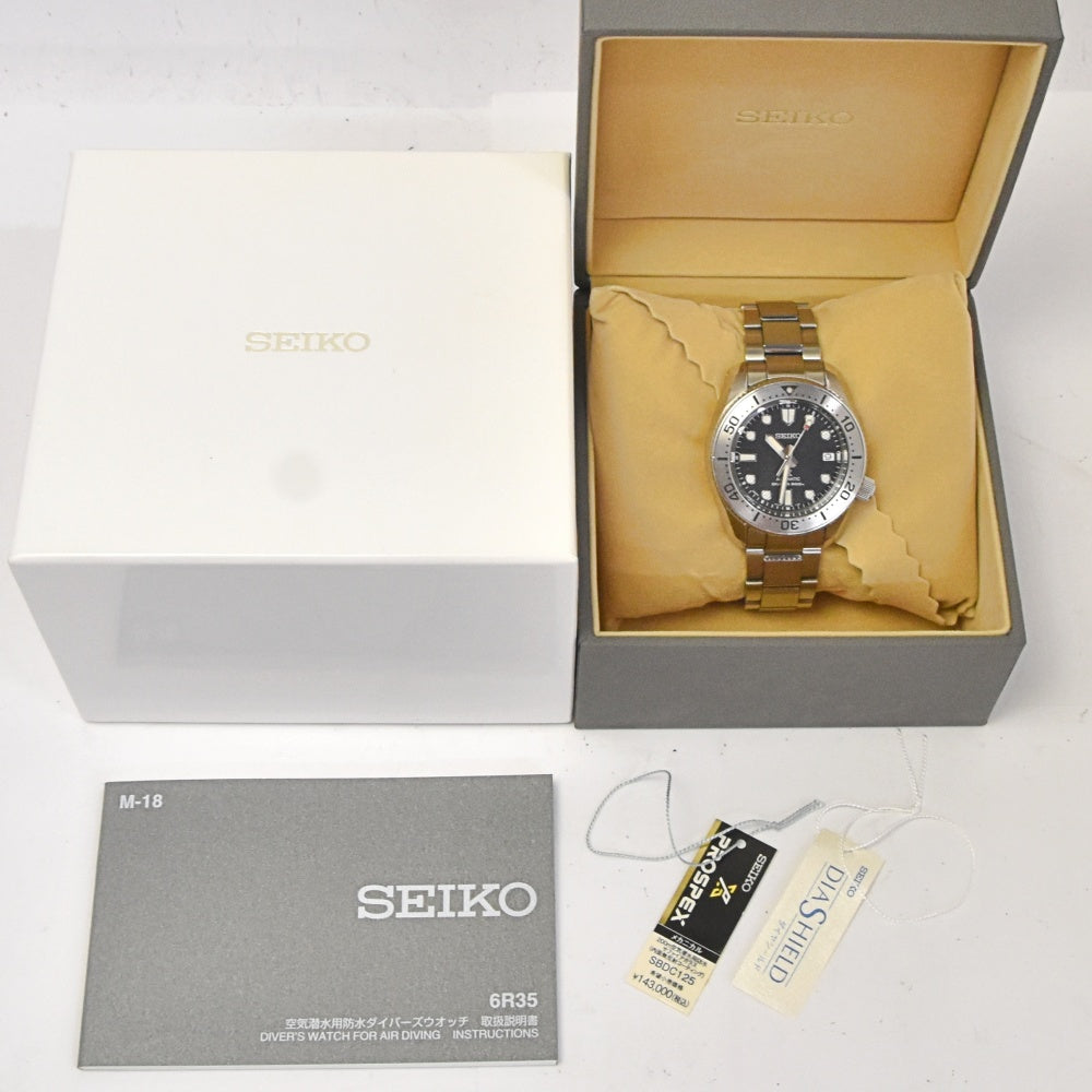 SEIKO Prospex Diver Scuba SBDC125/6R35-01E0 black Dial Automatic Men's
 Watch I#142474