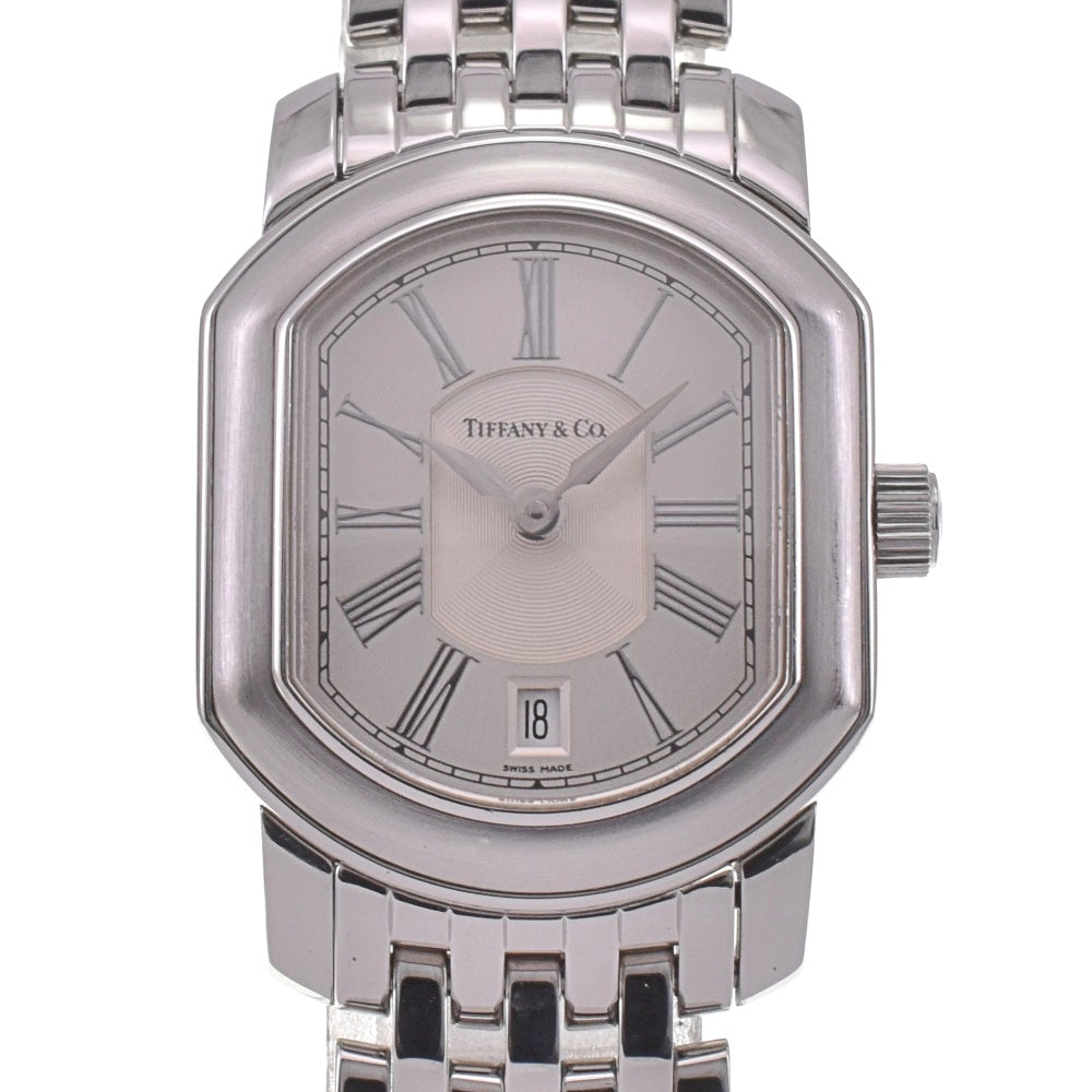 TIFFANY&Co. Mark Coupe SM 17093355 Date Silver Dial Quartz Ladies
 Watch I#142478