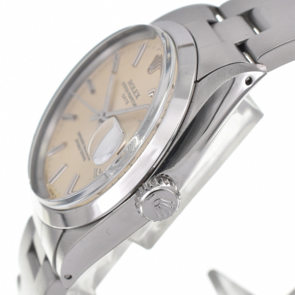 ROLEX Oyster perpetual date 1500 vintage Cal.1570 Silver Dial Automatic Men's
 Watch J#142487