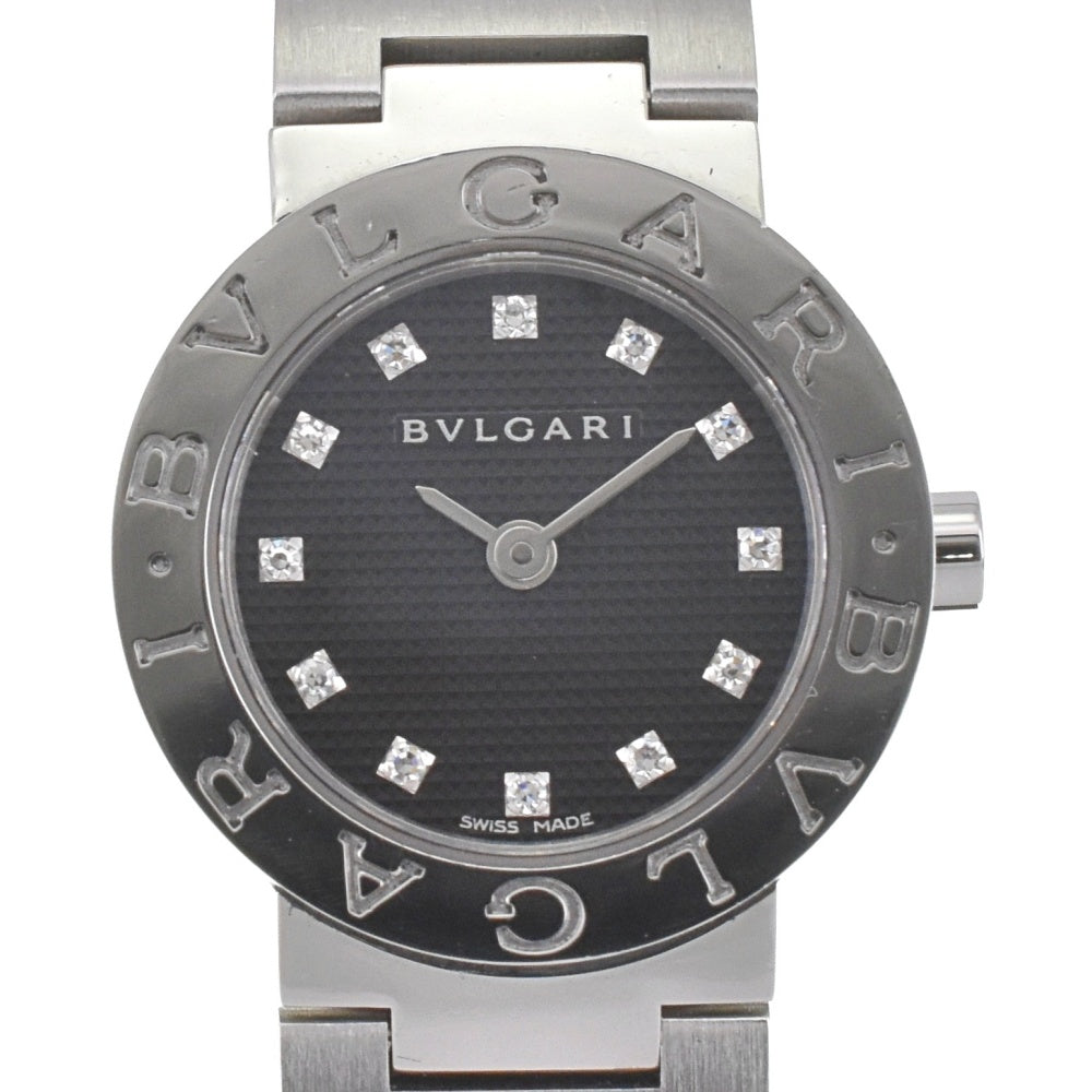 BVLGARI Bvlgari Bvlgari BB23SS 12P diamond black Dial Quartz Ladies
 Watch J#142489