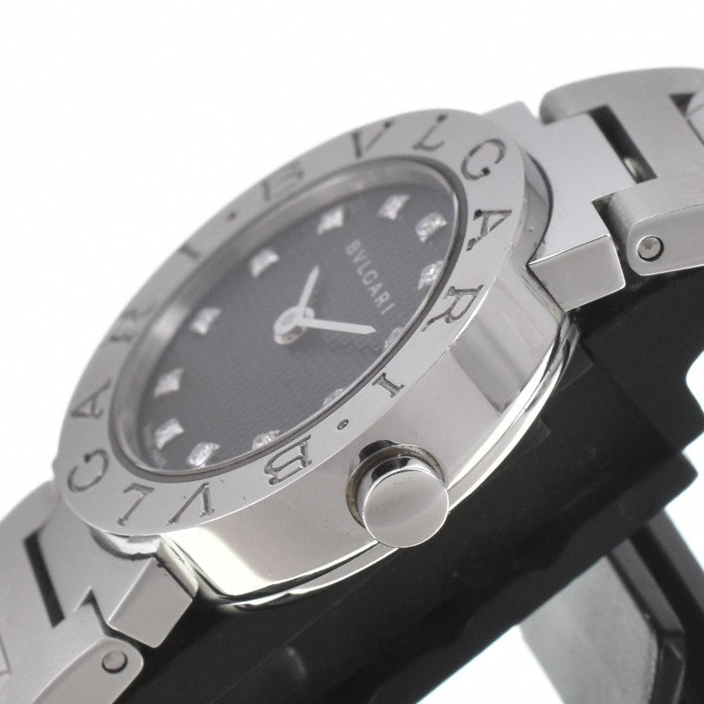 BVLGARI Bvlgari Bvlgari BB23SS 12P diamond black Dial Quartz Ladies
 Watch J#142489