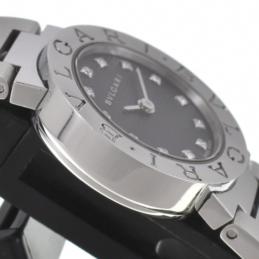 BVLGARI Bvlgari Bvlgari BB23SS 12P diamond black Dial Quartz Ladies
 Watch J#142489