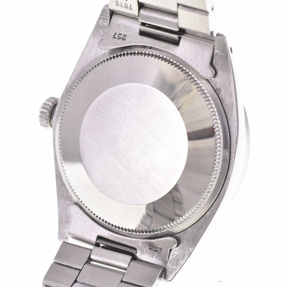 ROLEX Oyster perpetual date 1501 vintage Finely Engine Turned Bezel Silver Dial Automatic Men's
 Watch K#142490