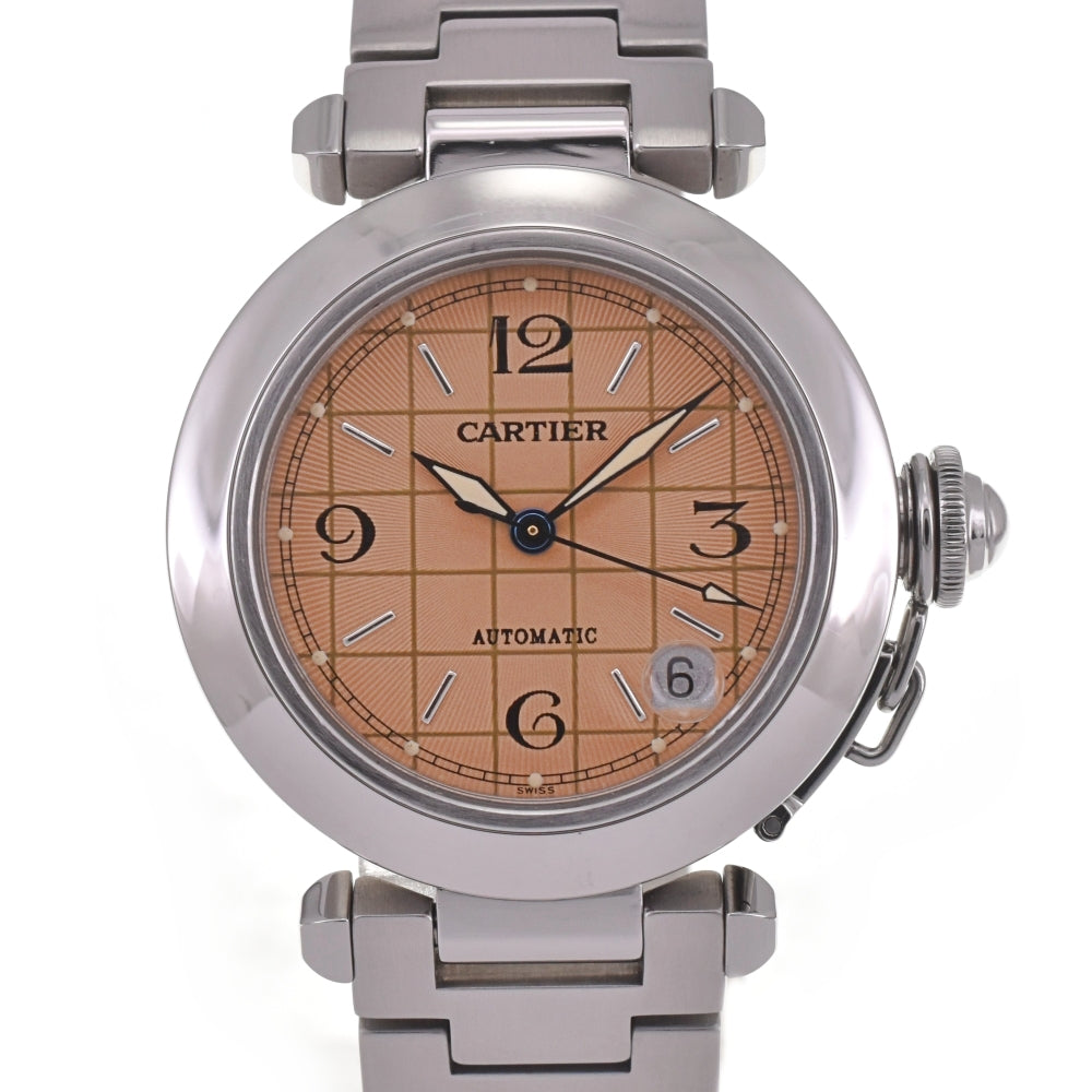 with paper CARTIER Pasha C W31024M7 Date Pink gold Dial Automatic Unisex
 Watch I#142491
