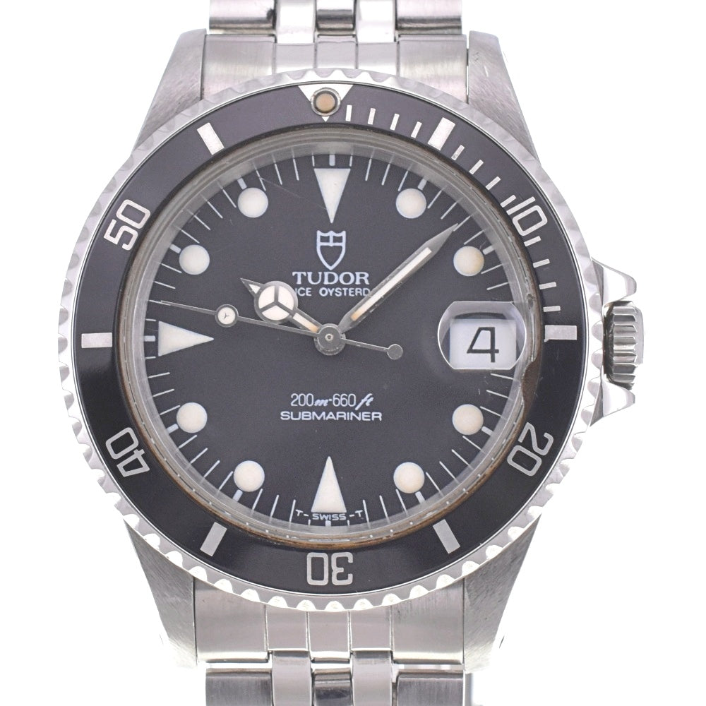 with paper TUDOR Submariner B 75090 Date Cal.2824-2 black Dial Automatic Boy's
 Watch L#142492