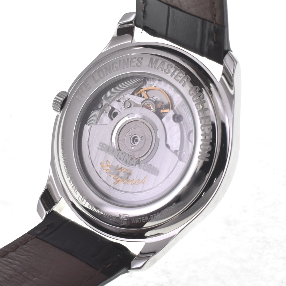with paper LONGINES Master collection L2.648.4.78.6 Silver Dial Automatic Men's
 Watch H#142495
