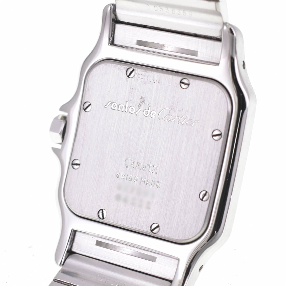 CARTIER Santosgalbe LM W20018D6 Date Ivory Dial Quartz Men's
 Watch L#142498