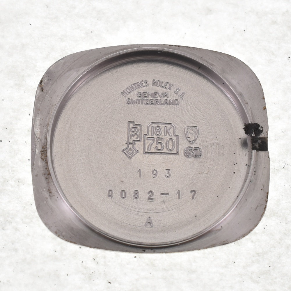 ROLEX Cherini Sep-84 vintage K18WG/Leather Cal.1600 Silver Dial Hand Winding Ladies
 Watch I#142499