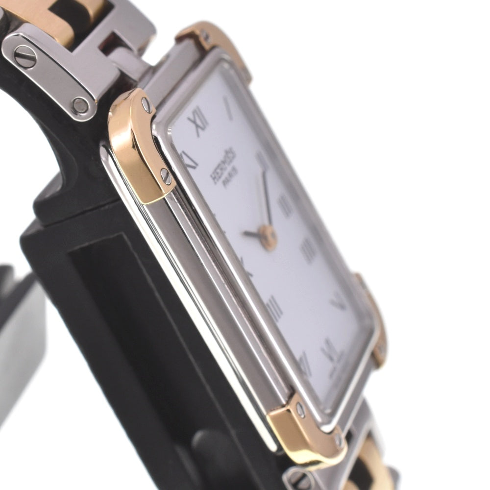 HERMES Clojure CR1.220 Stainless Steel/Gold Plated white Dial Quartz Ladies
 Watch I#142502