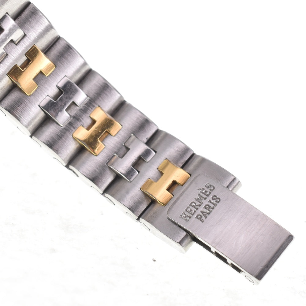 HERMES profile Date Stainless Steel/Gold Plated Ivory Dial Quartz Ladies
 Watch I#142503