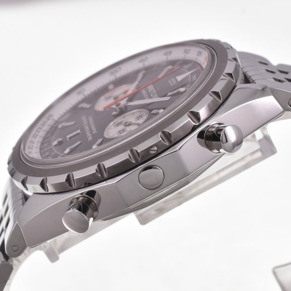 with paper BREITLING Chronomatic A41360 Chronograph Date Black / Silver Dial Automatic Men's
 Watch I#142508
