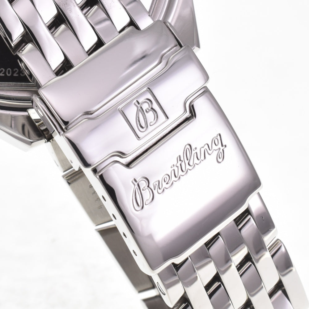 with paper BREITLING Chronomatic A41360 Chronograph Date Black / Silver Dial Automatic Men's
 Watch I#142508