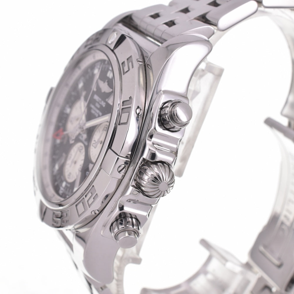 with paper BREITLING Chronomat GMT AB0410 Chronograph Date Black / Silver Dial Automatic Men's
 Watch I#142512