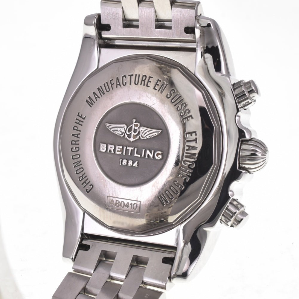 with paper BREITLING Chronomat GMT AB0410 Chronograph Date Black / Silver Dial Automatic Men's
 Watch I#142512