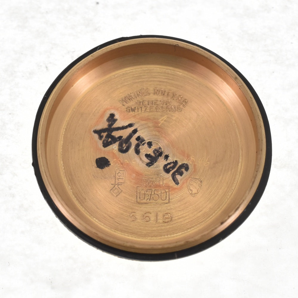 ROLEX Oyster perpetual 6619 Cal.1160 K18YG/Leather Champagne Dial Automatic Ladies
 Watch J#142513