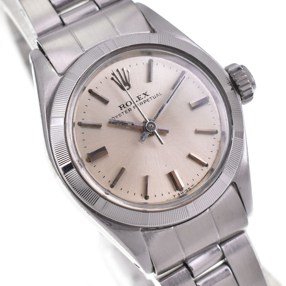 ROLEX Oyster perpetual 6623 vintage Circa 1964 Cal.1161 Silver Dial Automatic Ladies
 Watch A#142514