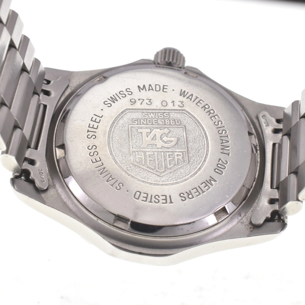 TAG HEUER 2000 973.013 Professional 200 m black Dial Quartz Boy's
 Watch I#142516