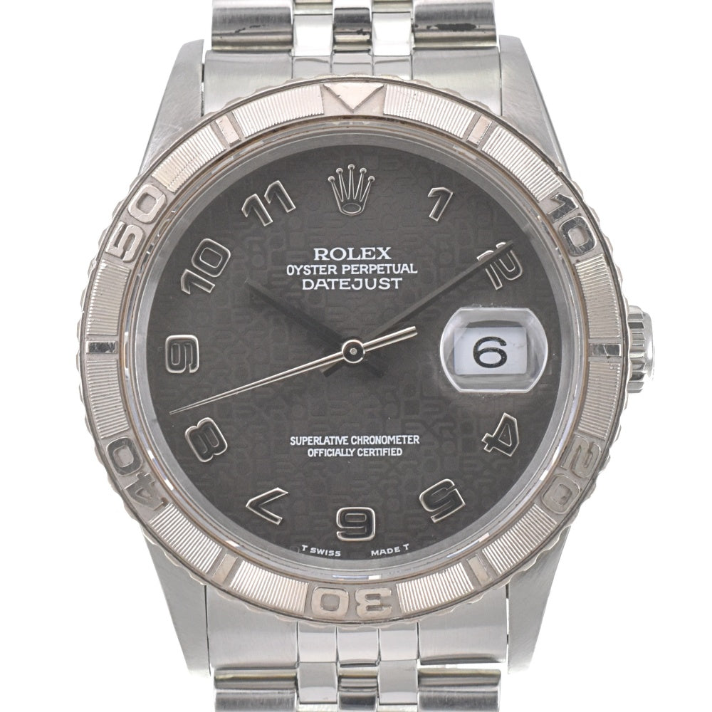 ROLEX DATEJUST THUNDERBIRD 16264 vintage WG Bezel Horicon Cal.3135 gray Dial Automatic Men's
 Watch J#142517